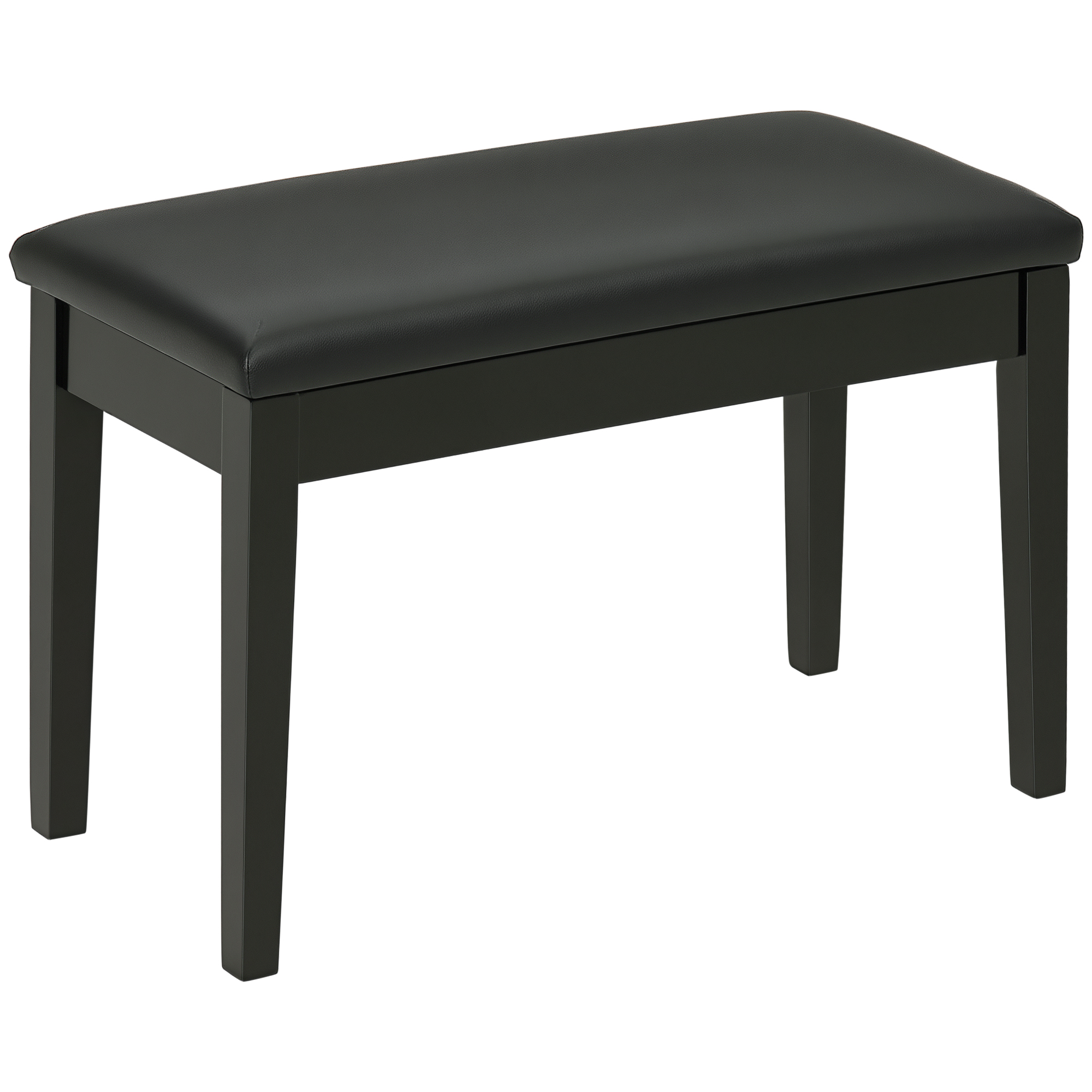Pianopenkki yhdelle hengelle, musta, 75 x 35 x 49 cm