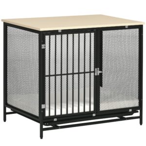 Koera puur, must, 80 x 55 x 71 cm, kuni 30 kg