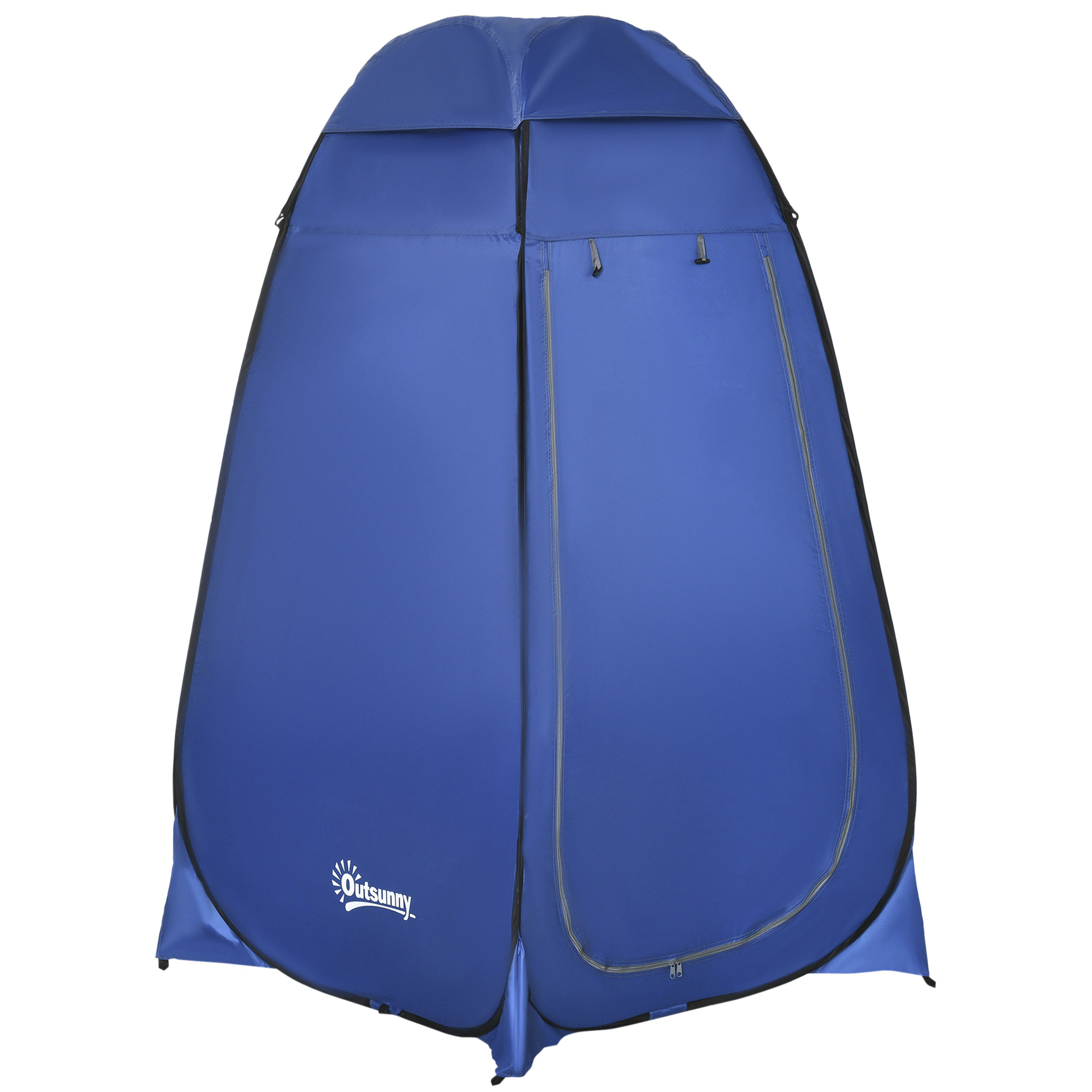 Išskleidžiama dušo ir tualeto palapinė, tamsiai mėlyna, 120 x 120 x 190 cm