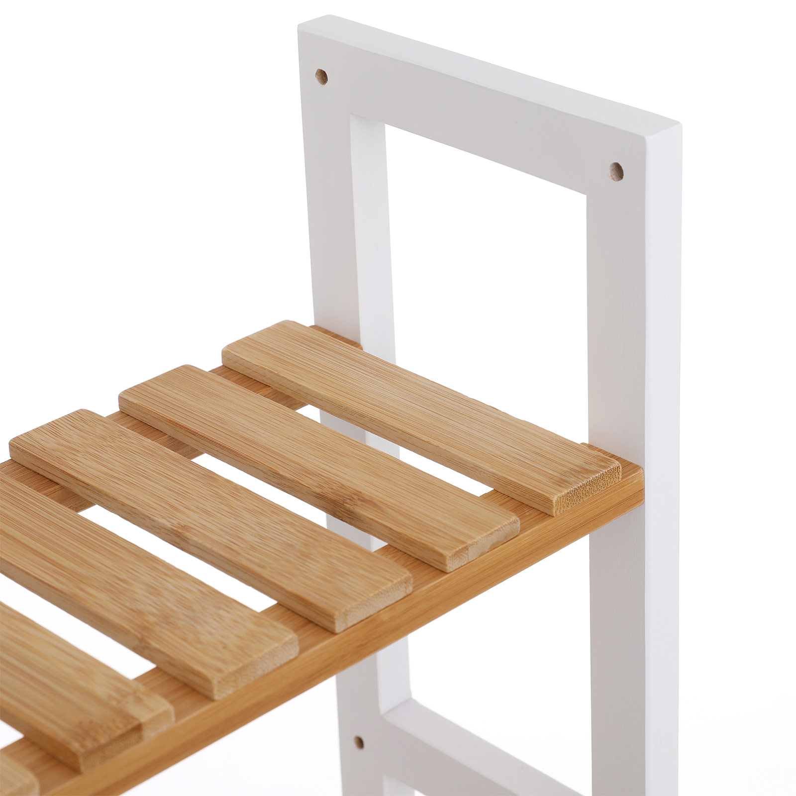 Vannas istabas plaukts no bambusa, 3 līmeņi, regulējami plaukti, 60 x 15 x 54 cm - Image 6