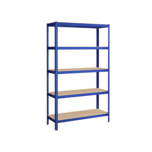 Rasketehnika riiul 200 x 120 x 60 cm, 5 reguleeritavat riiulit, kandevõime kuni 875 kg, sinine