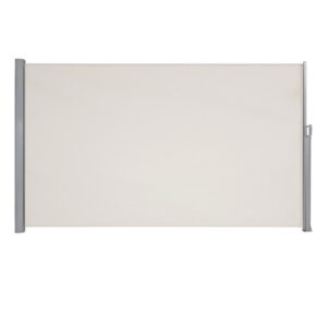 Külgmarkiis alumiiniumsulamist kassettiga, 180 x 400 cm, läbipaistmatu, beež