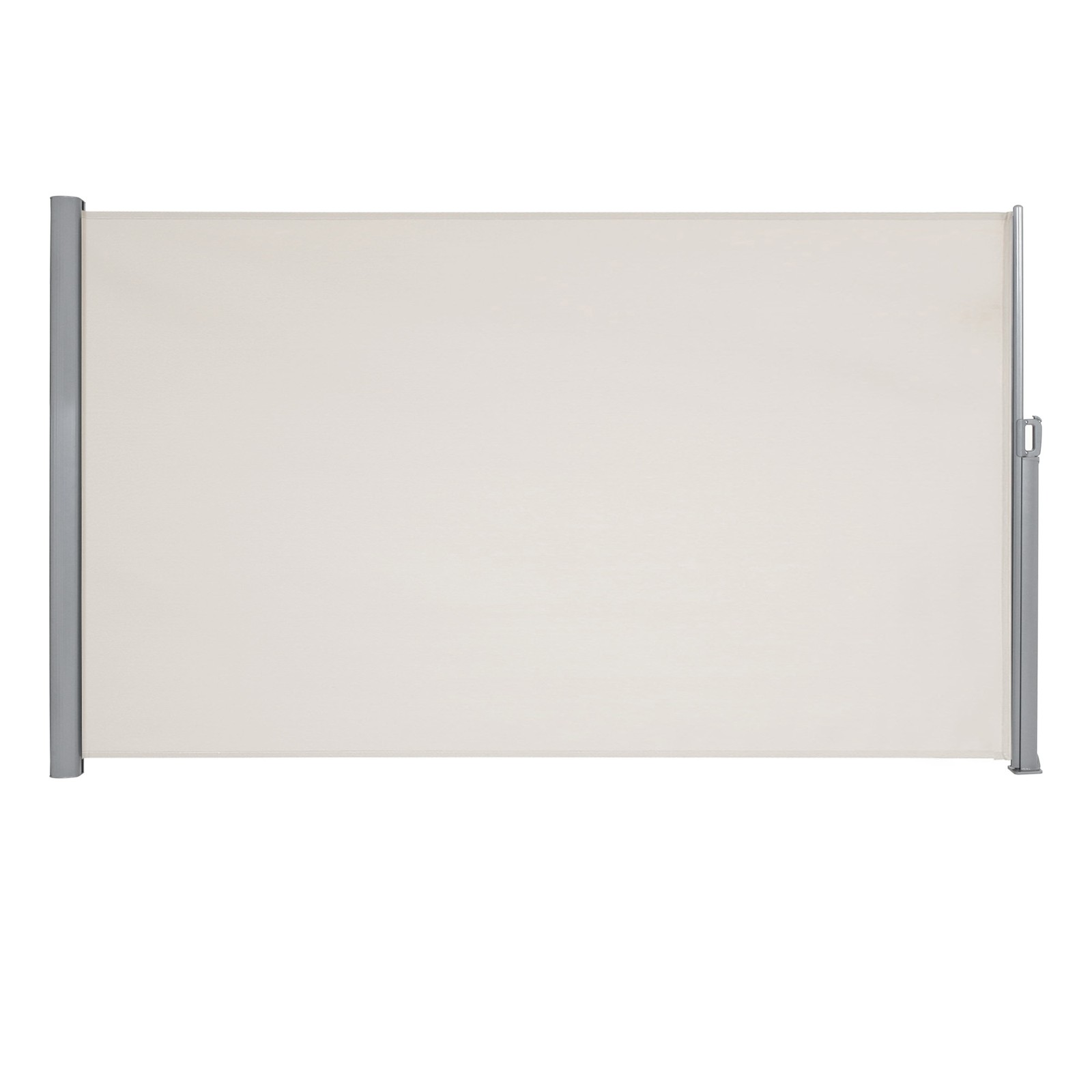 Sānu markīze ar alumīnija sakausējuma kaseti, 180 x 400 cm, necaurredzama, bēša