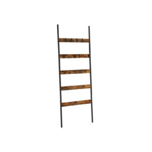 Käterätikute redelriiul 5 pulgaga, 65 x 178 cm, puitlaastplaat ja teras, pruun-must