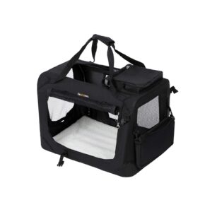 Gyvūnų transportavimo dėžė XL, juoda, Oxford audinys, 102 x 69 x 69 cm