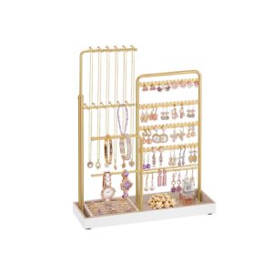 Metallist ehetehoidja sametialusega, kahvatukuldne, 10 x 30,6 x 30,9–47,5 cm