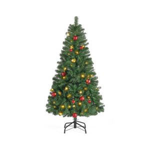 Kunstlik jõulukuusk metallist jalaga, 150 cm, roheline, PVC ja teras