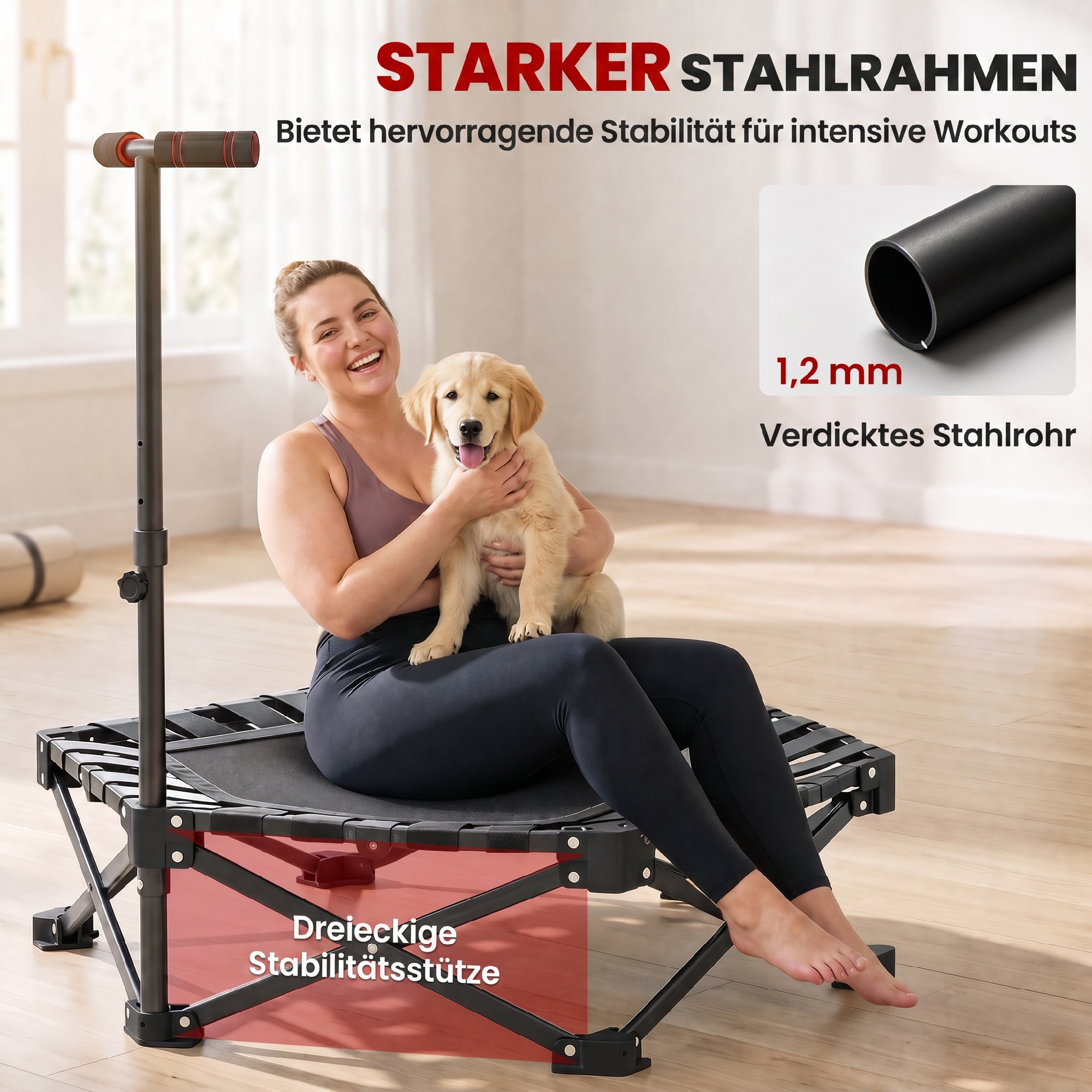 Sulankstomas fitnesso batutas su T rankena, juodas, 120 kg - Image 6