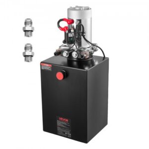 20 l hüdrauliline jõuallikas, kahetoimeline kallutatava haagise pump, 22 MPa, 12 V alalisvoolu pump metallpaagiga
