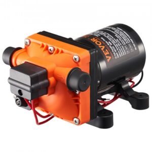 12 V membraanpump, 11,36 l/min, 4-kambriline veepump