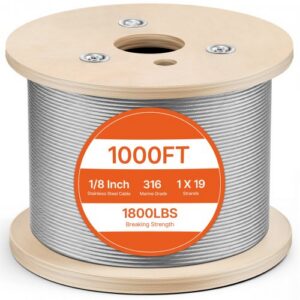 T316 roostevabast terasest tross, 3,2 mm, 300 m, 1x19