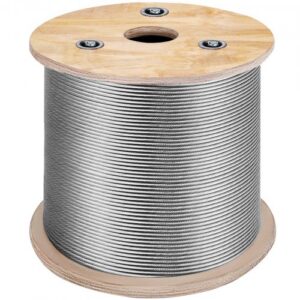 T316 roostevabast terasest tross 3,2 mm, 7x7, 15 240 cm, 1524 m rull