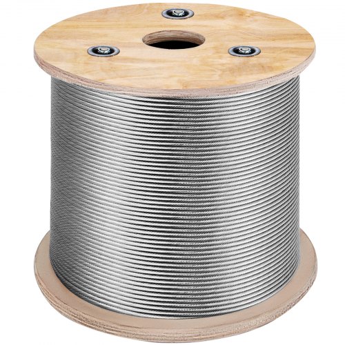 T316 nerūdijančio plieno trosas 3,2 mm, 7x7, 15 240 cm, 1524 m ritė