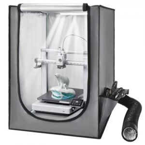 3D printeri ümbris ventilatsiooniga, tolmu- ja veekindel Oxford-kangast kaitsekate LED-valgustusega