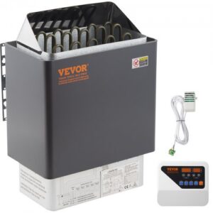 9 kW elektrinė saunos krosnelė su išoriniu valdikliu, nerūdijantis plienas, 9–13 m³
