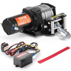 Elektrinė gervė ATV/UTV 1360,8 kg, plieninis trosas, IP55, laidinis valdymas