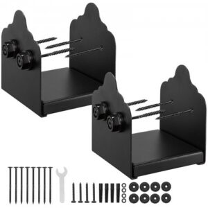 6x6 posti alus, 2 tk, 150 x 141 mm, must