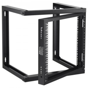 9U seinale paigaldatav serveririiul, avatud raam, must, 530 x 450 x 520 mm