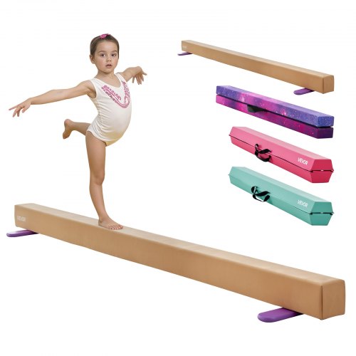 8FT gimnastikos pusiausvyros sija vaikams, geltona