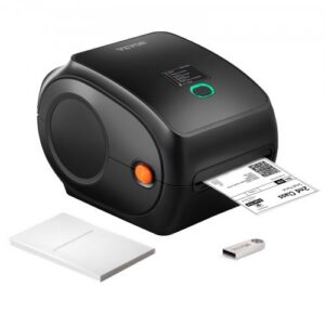 Termotundlik etiketikprinter 300 DPI, 10 × 15 cm saatimispakkidele, Bluetoothiga
