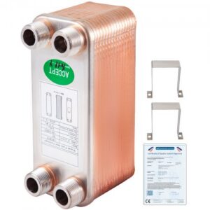 Plokštelinis šilumokaitis 3/4" MNPT, 30 plokščių, 316L nerūdijantis plienas