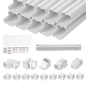 Seinakliimaseadme torukatte komplekt 76,2 mm, 5400 mm, PVC, valge
