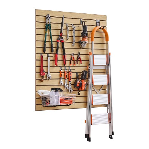 MDF slatwall plokštės garažui, 4 x 4 ft, modulinės, 2 vnt.