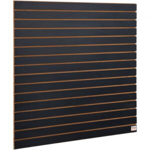 Slatwall-paneelid, mustad garaaži seinapaneelid, 2 tk, 121,9 x 60,96 cm
