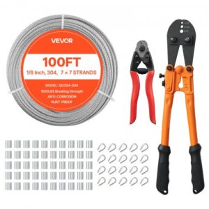 Terasest trossikomplekt , 3,2 mm, 30,5 m, 304 roostevaba teras