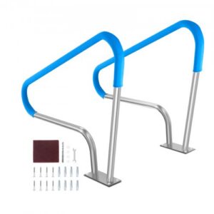 2 tk 1220 x 905 mm basseini käsipuu, roostevabast terasest