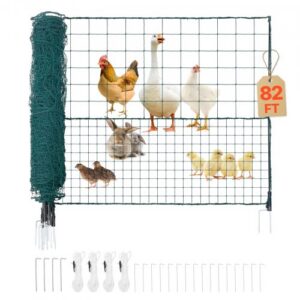 Ajutine plastvõrkaed postidega , 1,05 x 25 m, roheline