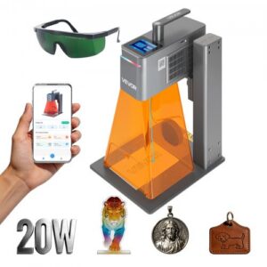 2-in-1 kahekordne laserseade, 20 W sinine ja 2 W infrapuna, 160 x 140 mm graveerimisala