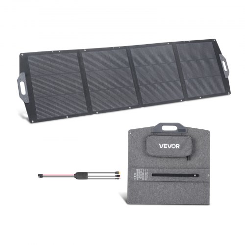 200 W kokkupandav päikesepaneel MC4 väljundi, USB-A, Type-C ja DC pordiga, IP67