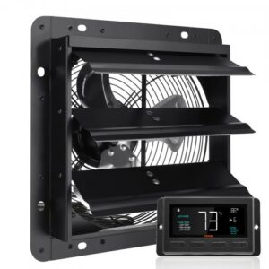 Luugventilaator 254 mm temperatuuri- ja niiskuskontrolleriga, EC-mootor, 1432,3 m³/h