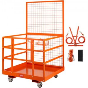 Dakstera drošības grozs darba platforma 109 x 114,3 cm 635 kg ar riteņiem