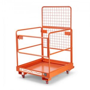 Autokrāvēja drošības grozs, 920 x 1045 mm, darba platforma ar 4 riteņiem, kravnesība 544,31 kg