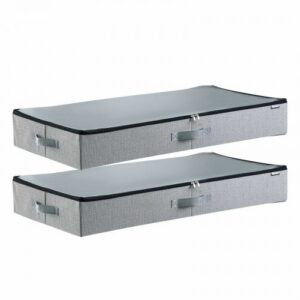 Sängialune hoiukast läbipaistvate kaantega, 850 x 430 x 120 mm, 45 l, 2 tk