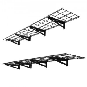 2 tasandiga raske seinariiul garaaži, 4 tk, terasest, 305 x 1828 mm, must