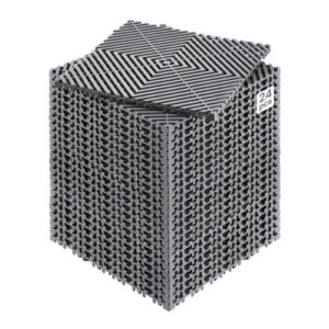 Kokkupandav äravoolumatt, 310 x 310 mm, 24 tk, hall PP