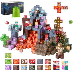 Magnetiniai konstruktoriaus blokeliai , 150 vnt., Dark Castle, nuo 3 metų