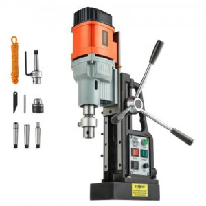 Magnetinis gręžtuvas 1500 W, 60 mm gręžimo skersmuo, 13000 N, 0–600 aps./min., Morse kūginis, M3–M16
