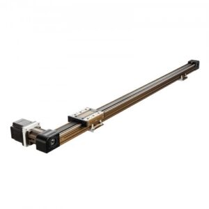 Lineārā vadotne ar siksnas piedziņu, Nema34 soļu motors, gājiens 130 cm