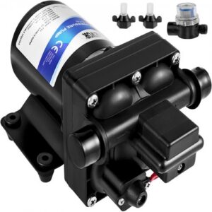 12 V isetõmbav mageveepump, 11 l/min (11,4 l/min), 3,8 bar (3,8 bar)
