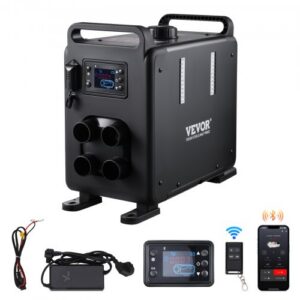 5–8 kW diiselkütteseade, 12 V / 24 V, Bluetooth-juhtimine, pult ja ekraan, mudel CY5002