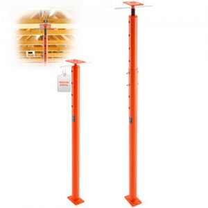 Säädettävä talon lattiatunkki, 134,62-236,22 cm korkeussäätö, 8164,66 kg kantavuus, teräksinen teleskooppitukipylväs