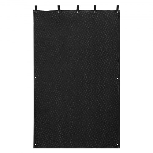 Garso slopinimo uždanga su kilpelėmis, 2032 x 1219 mm, juoda, modelis YB068