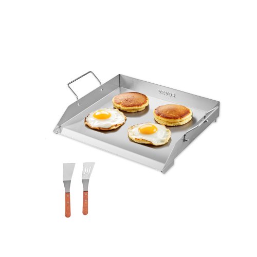 Roostevabast terasest grillplaat, 46 x 41 cm universaalne lame ristkülikukujuline plaat