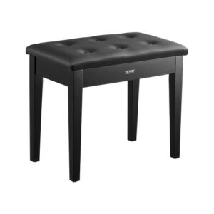 Piano klaveripingiga hoiuruumiga polsterdatud iste, puidust taburet 560 x 350 x 485 mm