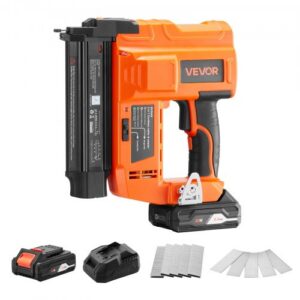 Juhtmeta 2-in-1 18 gauge naelapüss ja klambripüstol, 20 V, 226,8 kg, 500 klambrit, 2,0 Ah aku ja laadija