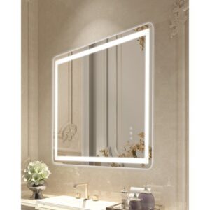LED vonios veidrodis MRH, sieninis, 70 x 100 cm
